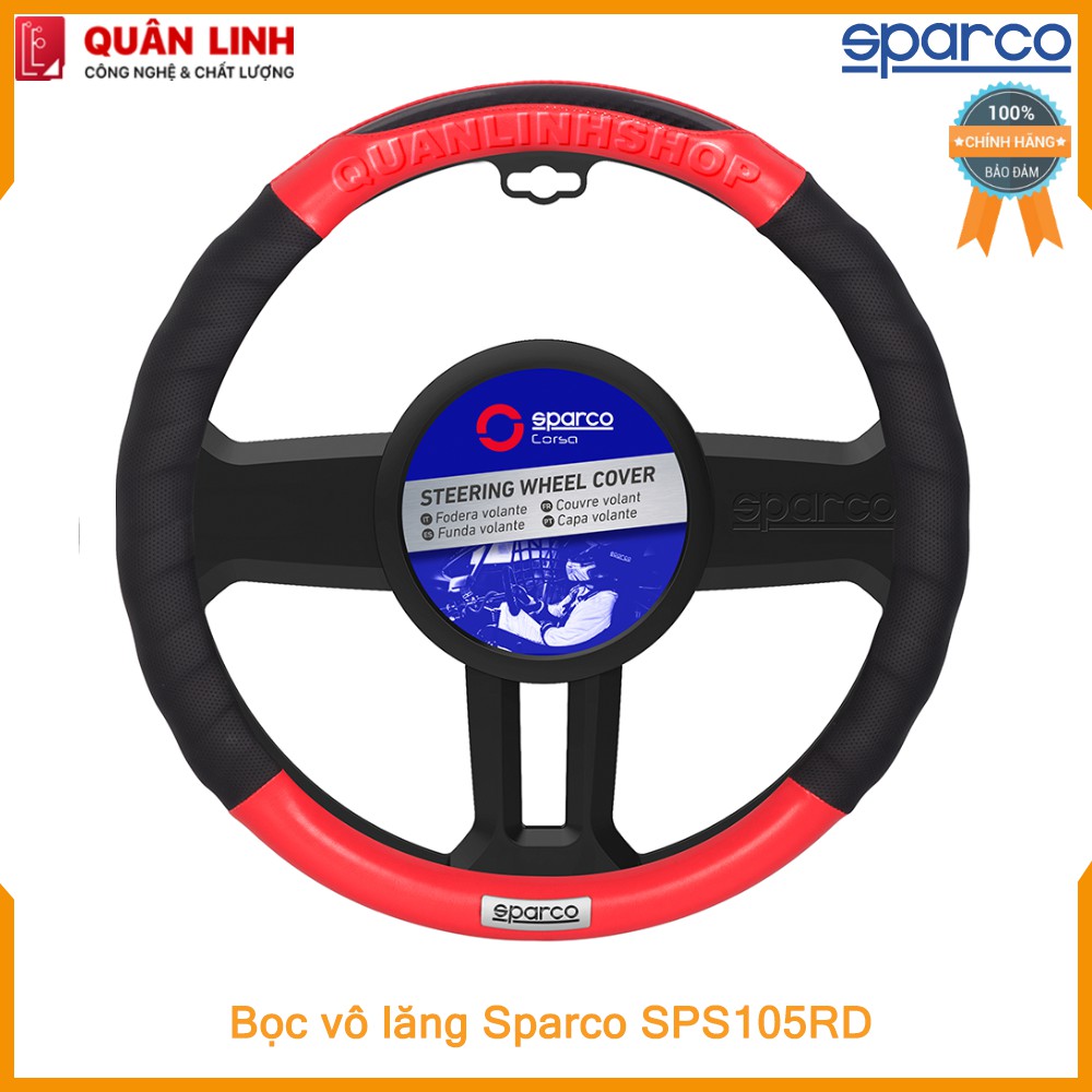 Bọc vô lăng cao cấp chính hãng Sparco  SPS105RD