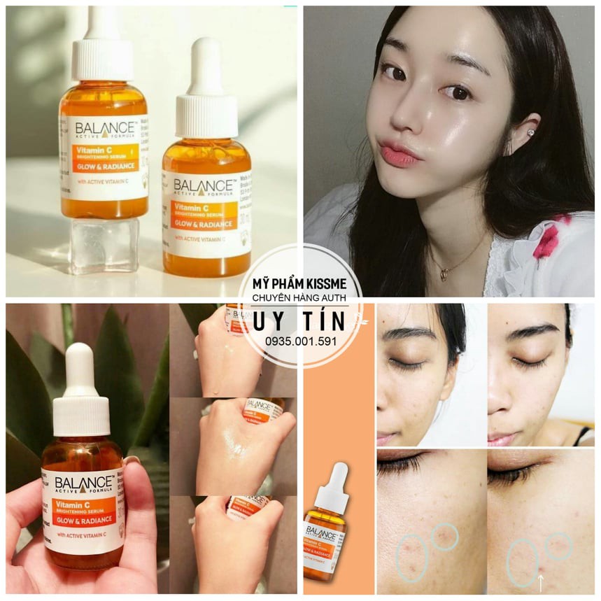 (CÓ BILL) Serum Sáng Da Mờ Thâm Balance Vitamin C Brightening