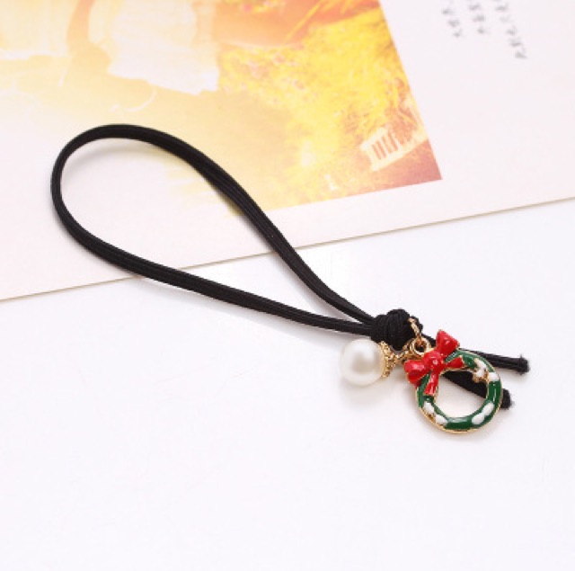 Dây cột tóc hoa quả, giáng sinh