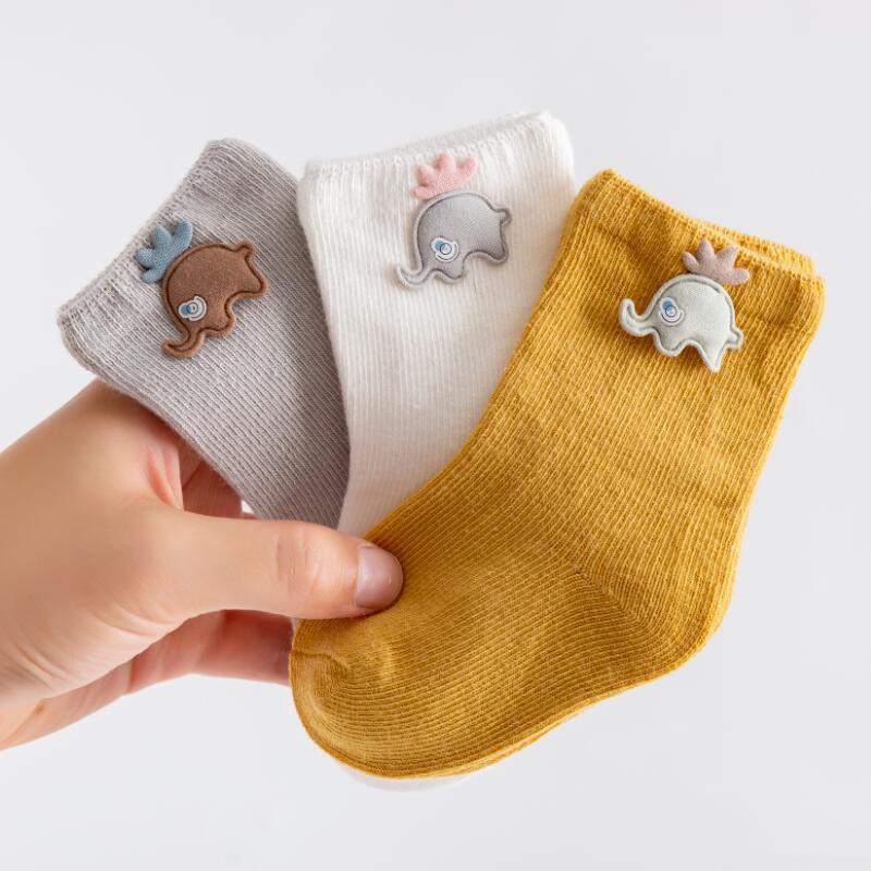 Set 3 đôi tất Kidsock Robi tăm cho bé - Tất lưới hè thu mềm mại, thấm hút tốt, an toàn với làn da nhạy cảm của bé