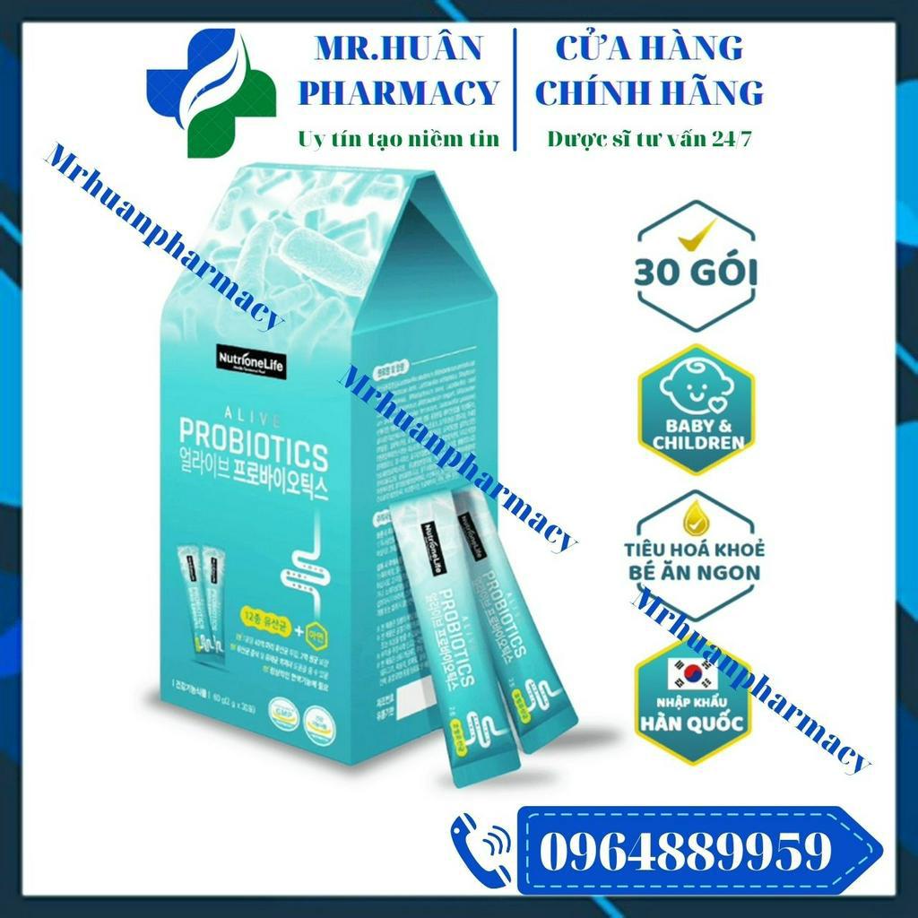 Men vi sinh Alive Probiotics  của Hàn - Hỗ trợ giảm rối loạn tiêu hóa, tăng cường hấp thu dưỡng chất