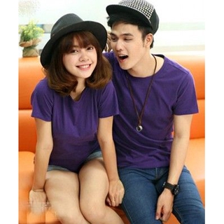 Áo Thun Màu Tím Đậm - Tím Cà vải Dày Đẹp