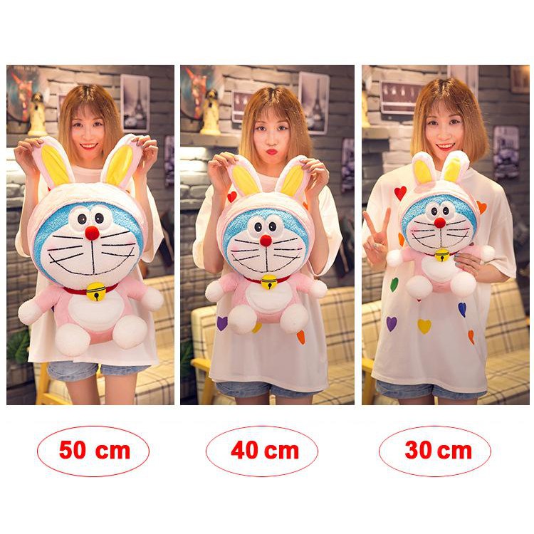 [Mã LIFEXANH03 giảm 10% đơn 500K] GẤU BÔNG DOREMON LÔNG XÙ COSPLAY (30CM--->50CM)