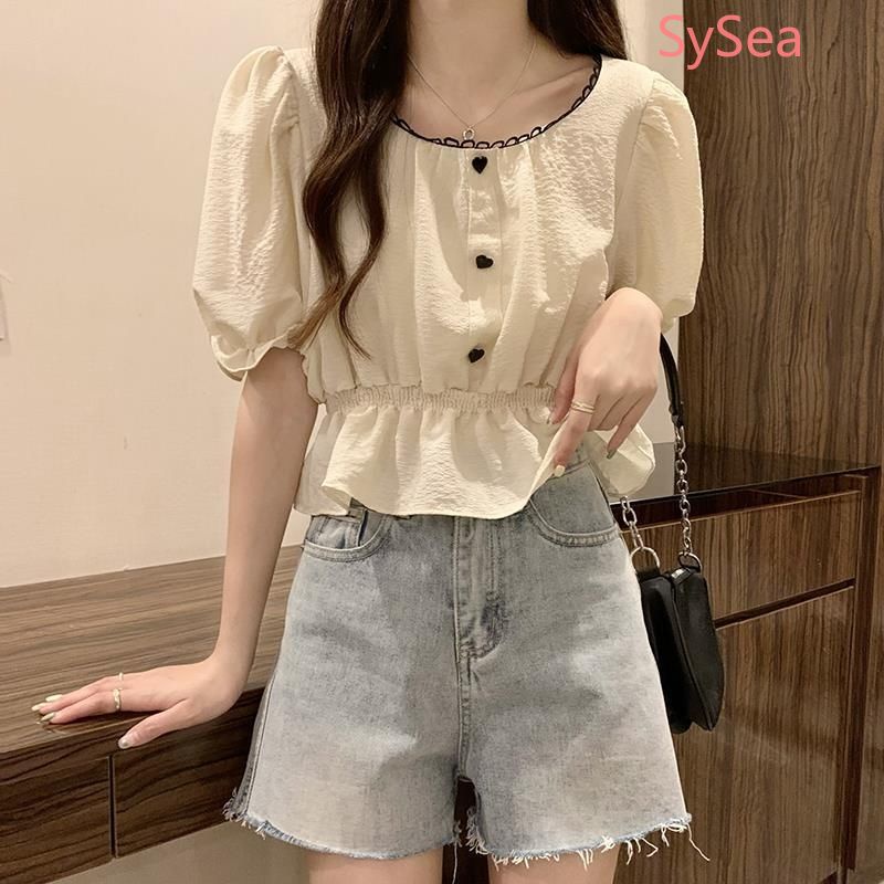 Áo Voan Cổ Vuông Thời Trang Mùa Hè Pháp Dành Cho Nữ