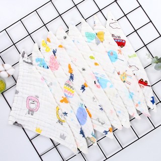 khăn tam giác chất liệu vải xô 6 lớp siêu thấm hút cho bé
