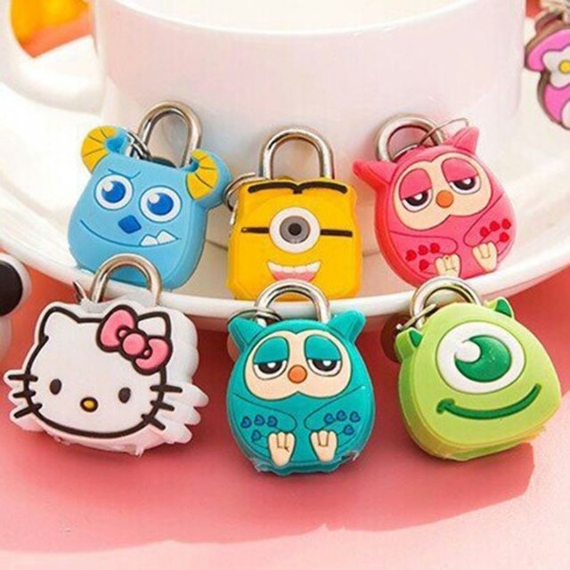 Ổ Khóa Mini Hình Thú Siêu Dễ Thương