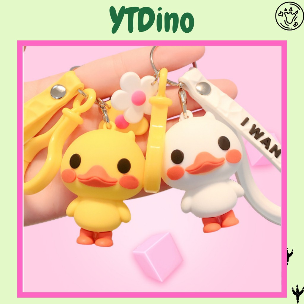 Móc khoá vịt môi tều