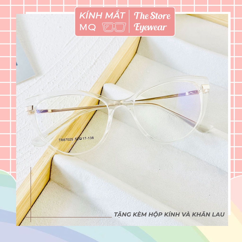 Gọng kính mắt mèo - thời trang nữ cao cấp - càng kính lò xo Siêu hot 87025 - Five Minutes Eyewear