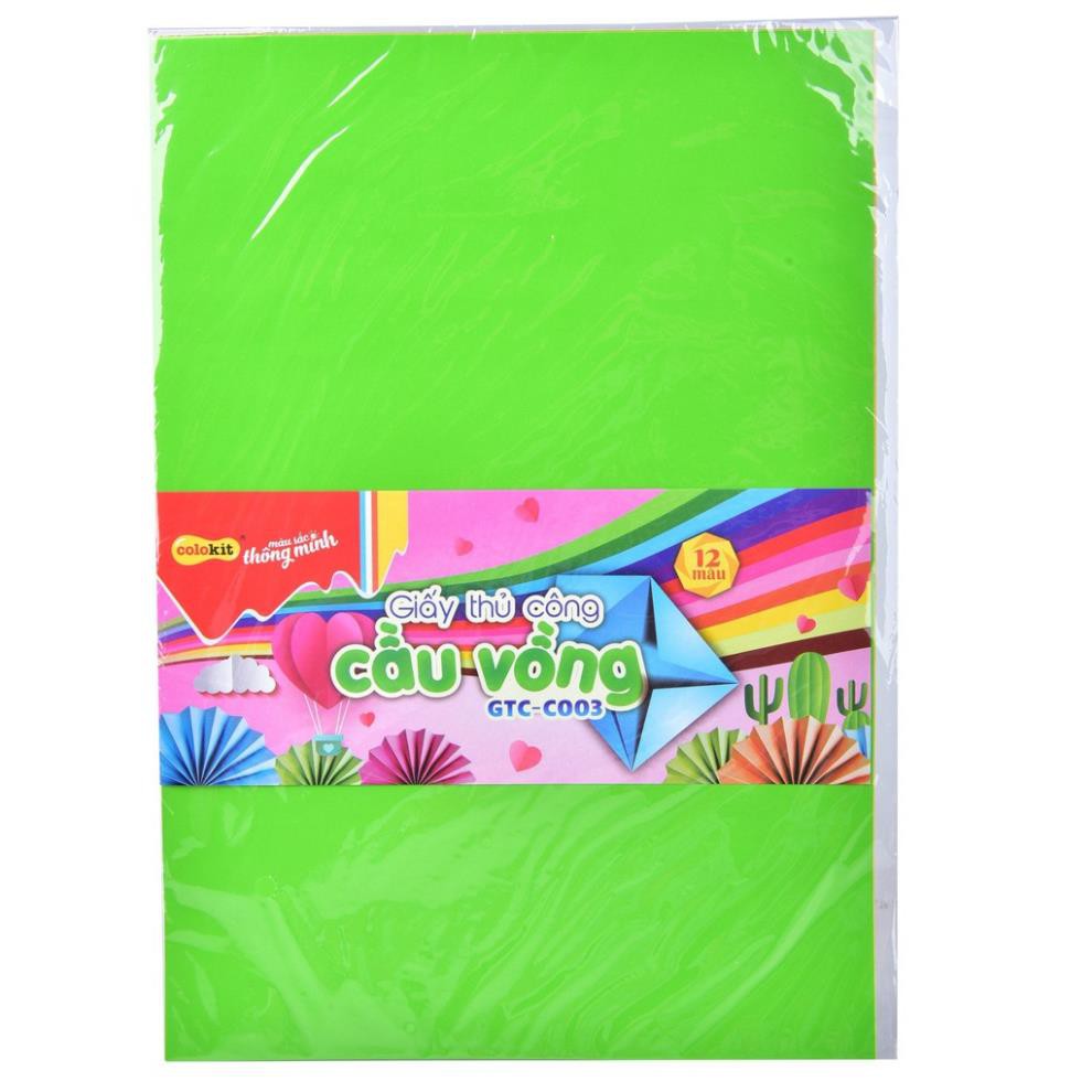 Giấy thủ công Colokit  GTC-C003 12 màu