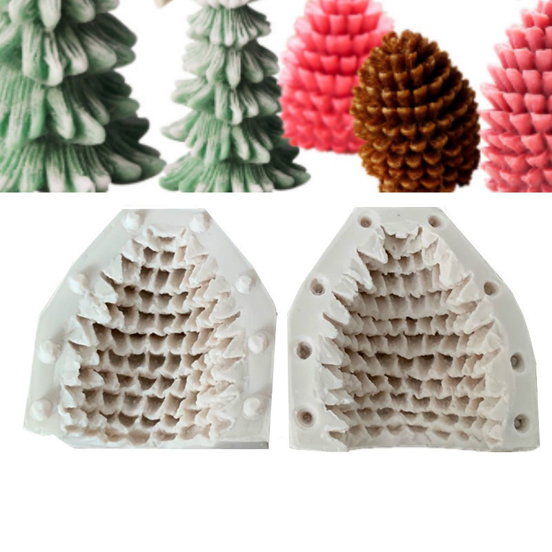 Khuôn Silicon Làm Bánh Đa Năng Tạo Hình Cây Thông Giáng Sinh Sáng Tạo