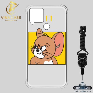 Ốp lưng Realme C15 các nhân vật hoạt hình chống sốc trong(sản phẩm có 8 mẫu)-Tặng kèm dây đeo điện thoại