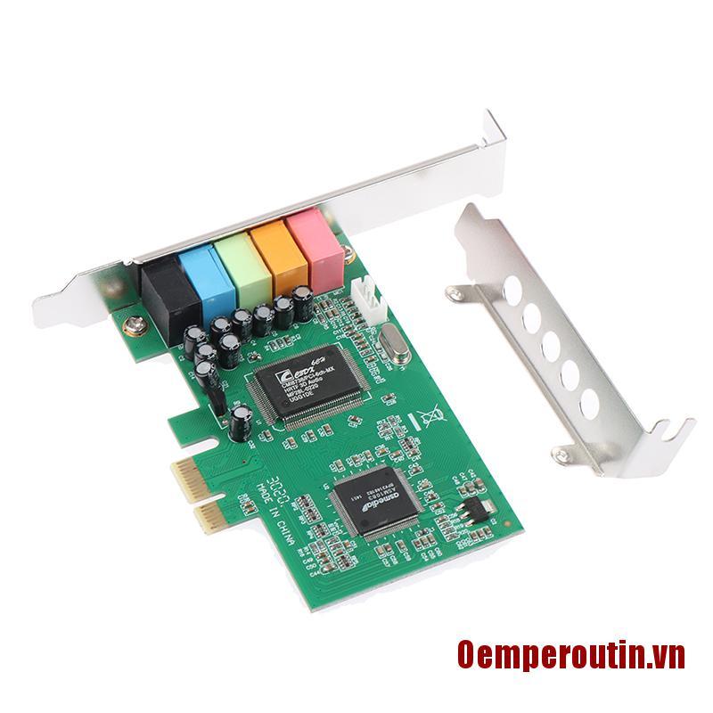 CHANNEL Card Âm Thanh Pci Express Pci-E 5.1 Ch 6 Kênh Hỗ Trợ Win7 | WebRaoVat - webraovat.net.vn