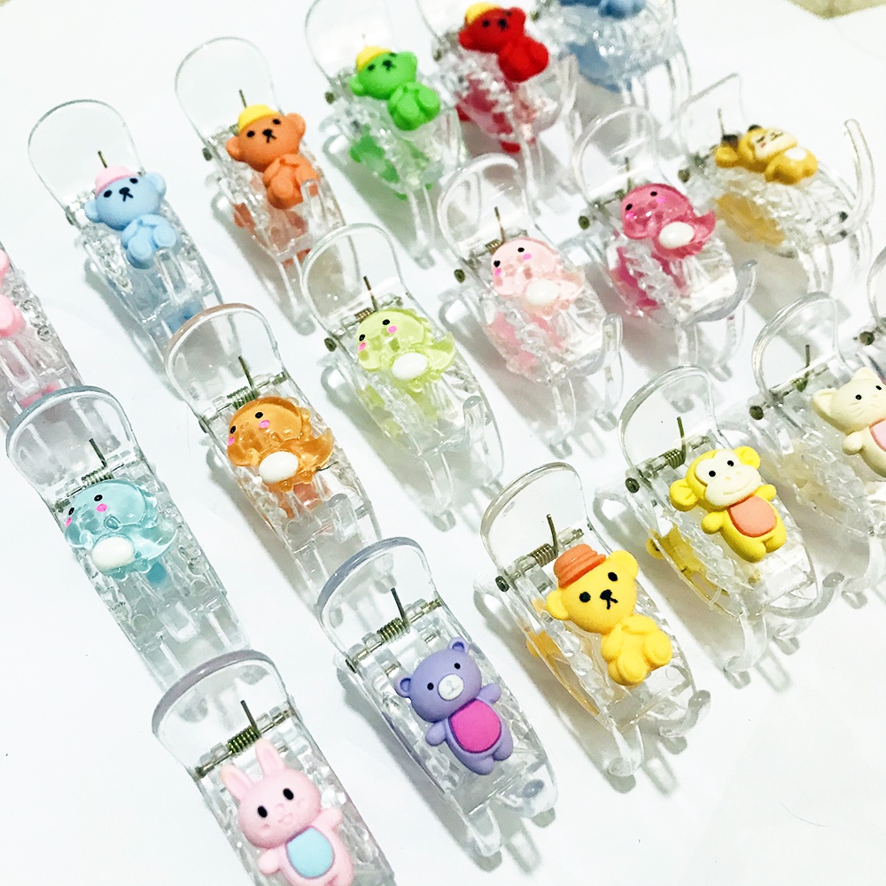 Kẹp càng cua (gấp tóc) 3 răng hoạt hình icon xinh xắn DTonline (ngẫu nhiên) THUNEW