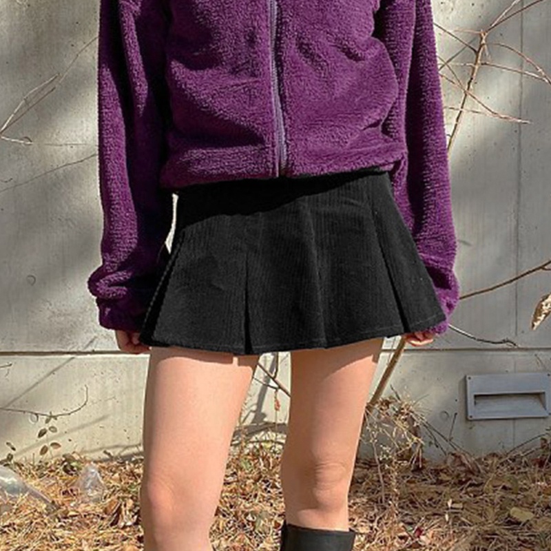 Chân Váy Ngắn Xếp Ly Lưng Cao Phong Cách Cổ Điển Thập Niên 90 Dễ Thương Cho Nữ