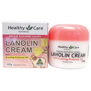 [Bill Úc] Kem dưỡng hoa anh thảo Healthy Care Lanolin Cream With Evening Primrose Oil 100g