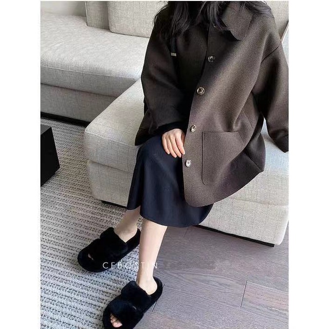 Dép Lông Xù Xinh Xắn Thời Trang Cho Nữ