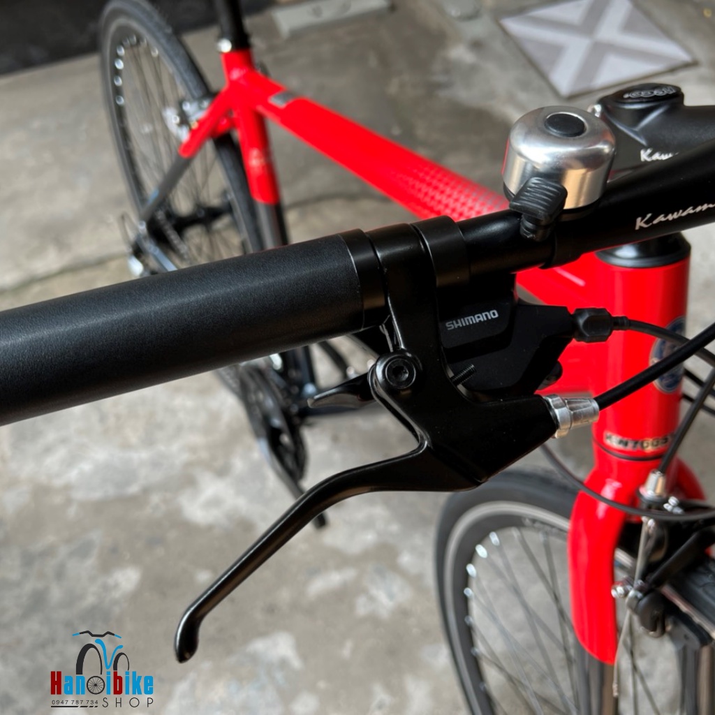 Xe đạp thể thao touring Kawamura Sanyo 3 màu Đen cam