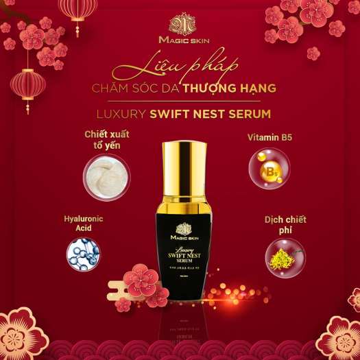 Serum Yến Tươi Magic Skin  Luxury Swift Nest Serum magicskin Căng Bóng Dưỡng Trắng Dưỡng Ẩm Ngăn Ngừa Lão Hóa CHÍNH HÃNG