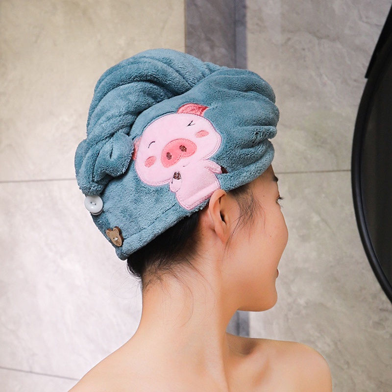 Microfiber Phụ nữ Tắm Khô nhanh Mũ trùm tóc Ma thuật Sấy khăn Turban Quấn khăn Mũ Mũ chụp tóc Chất lượng cao Sấy khô nhanh