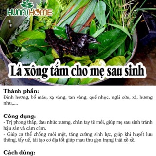 Lá xông tắm cho mẹ sau sinh