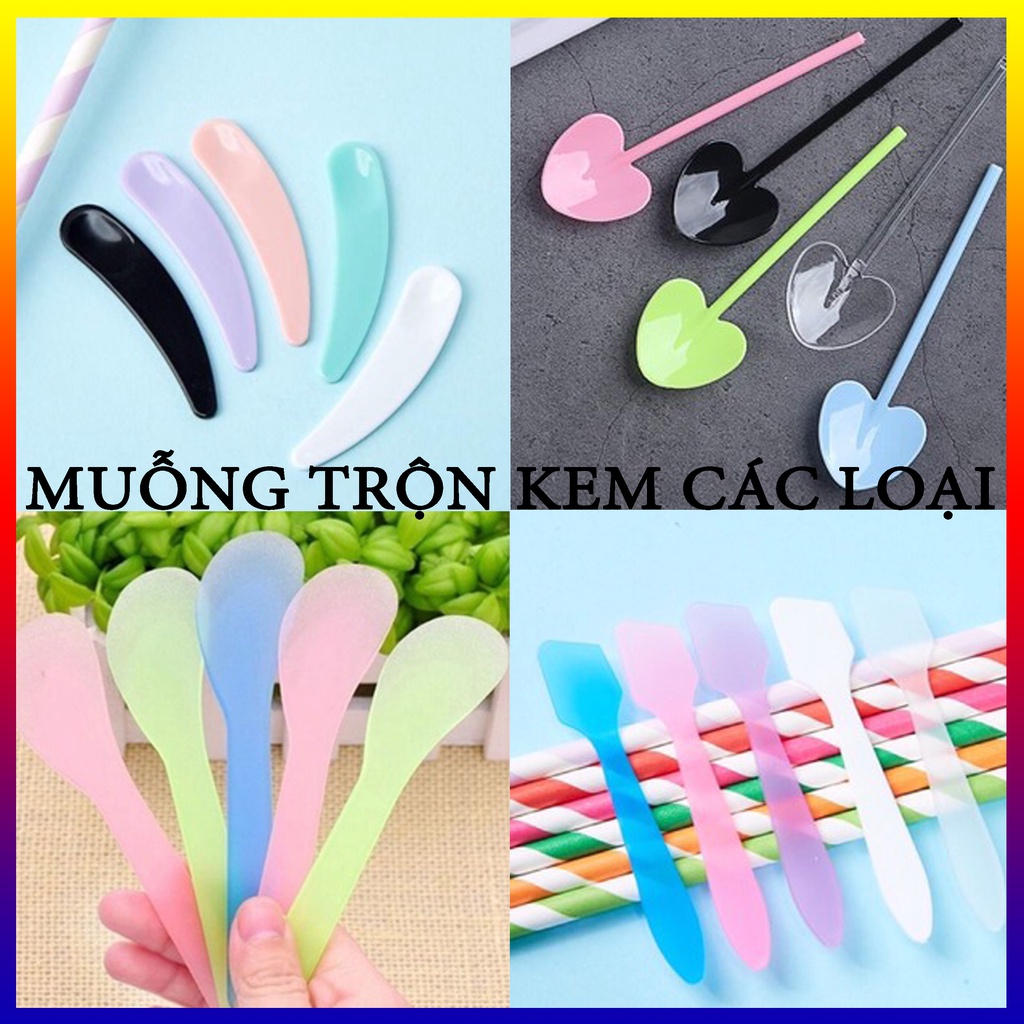 Muỗng trộn kem, khuấy kem - Muỗng kem face - Thìa Lấy Sản Phẩm, Kem, Mỹ Phẩm Siêu Tiện Dụng [1 que]