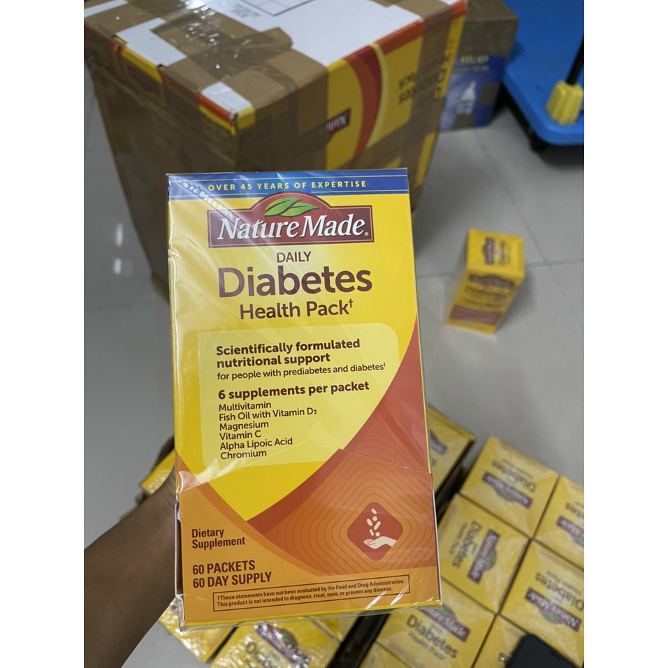 Thực phẩm Điều Hòa Tiểu Đường Nature Made Diabetes Health Pack 60 Gói