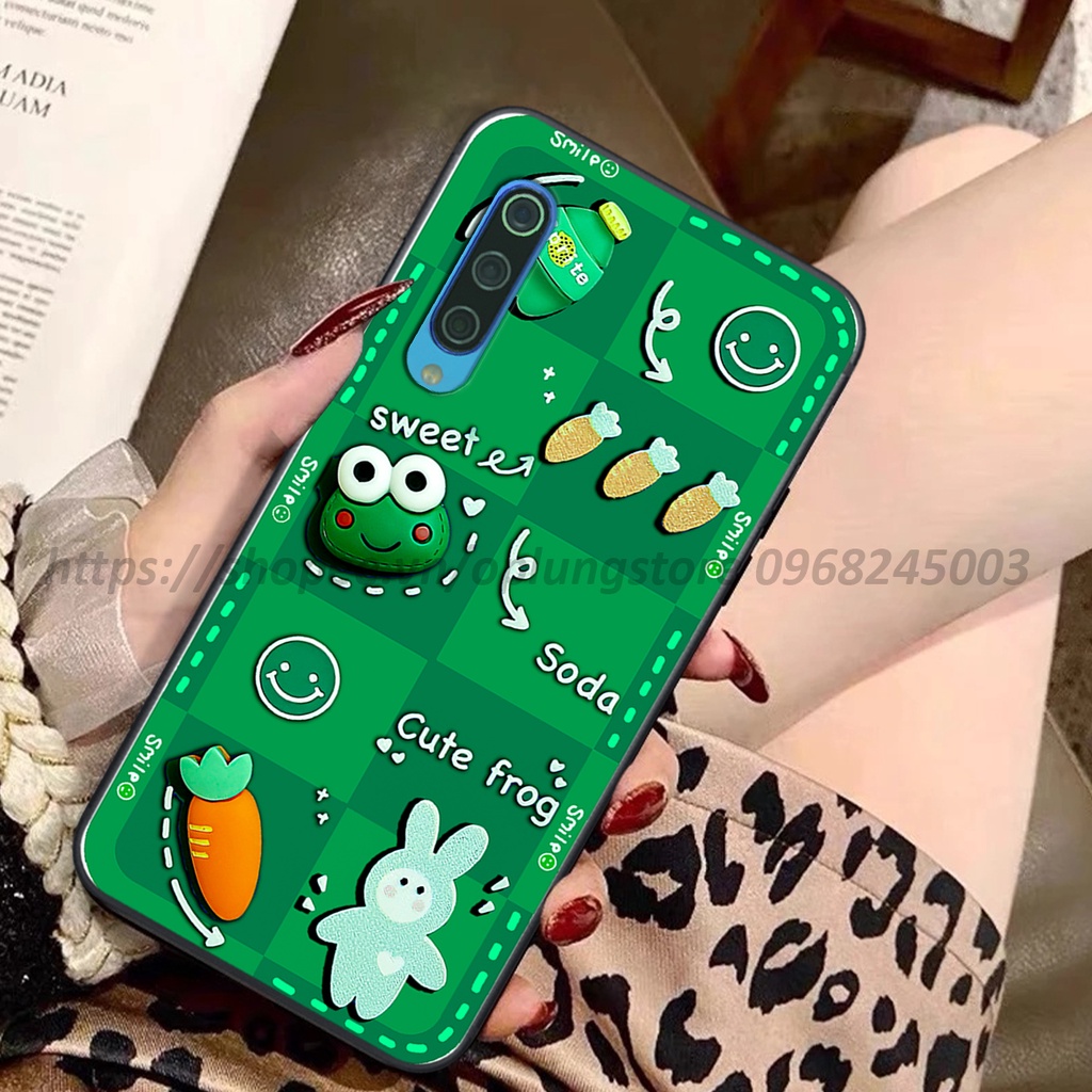 Ốp lưng Xiaomi Mi9 / Mi 9 Se in hình 3D gấu cute cool ngầu giả nổi.