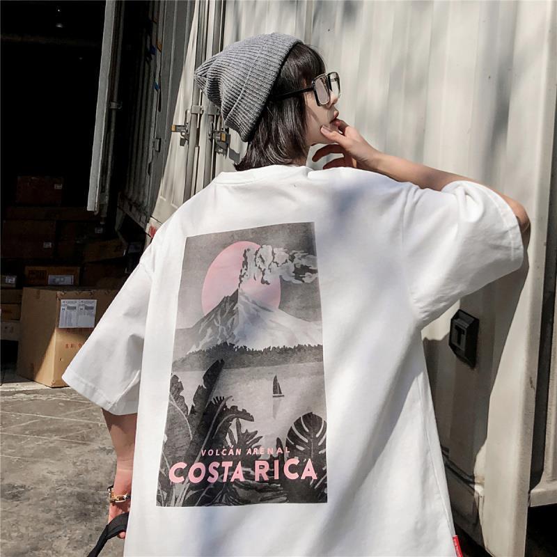 Áo thun tay lỡ COSTA RICA ❤️ Áo phông oversize form rộng unisex nam nữ - A14 - Happy Style