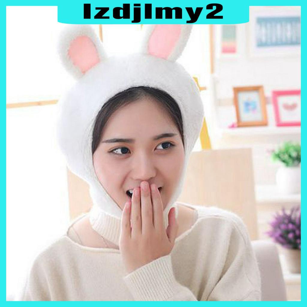 Mũ Trùm Đầu Phối Tai Thỏ Đáng Yêu Dành Cho Nữ