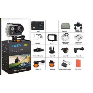 ✔️ Camera Thể Thao EKEN H9R 4K, Chống Nước Tuyệt Đối- Phiên Bản Mới Ver 5.0, Bảo Hành 6 Tháng 1 Đổi 1