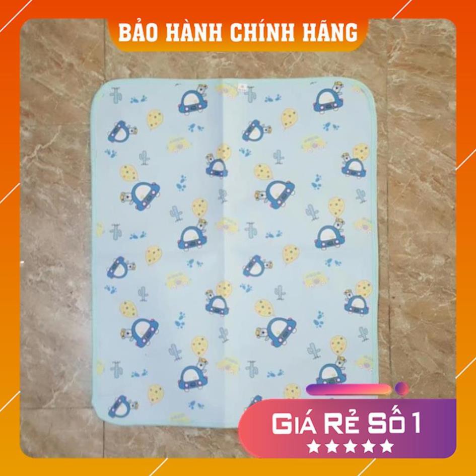 Chiếu lót cao su chống thấm Hiền trang 3 lớp cho bé (58x65cm)- Nhiều mẫu