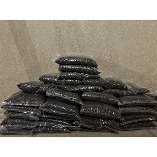 Sỏi suối nâu đen hạt tròn - Túi 1kg
