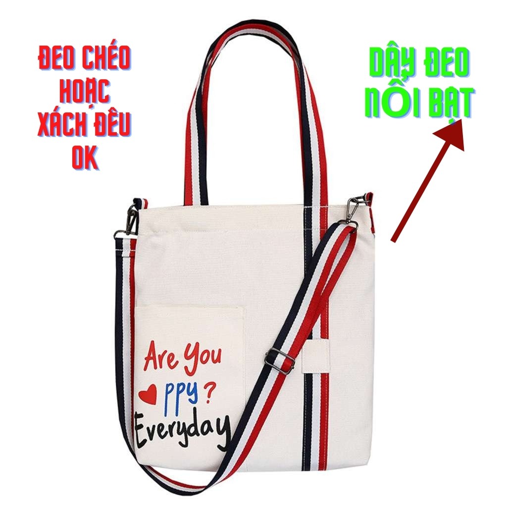 Túi Tote Túi Vải CanVas – Túi ToTe Đeo Chéo PPY