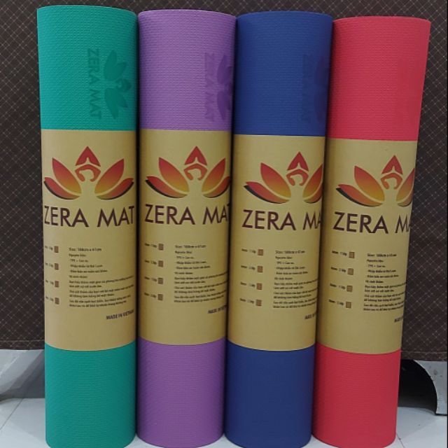 Thảm tập yoga zera mat ( tặng túi đựng thảm)