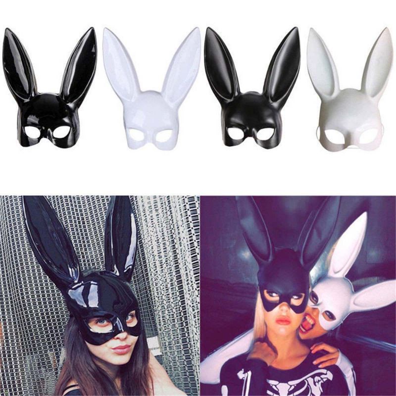 Mặt nạ tai thỏ Halloween hóa trang - băng đô bunny sexy gợi cảm đêm Giáng Sinh Noel có dây cài quanh đầu