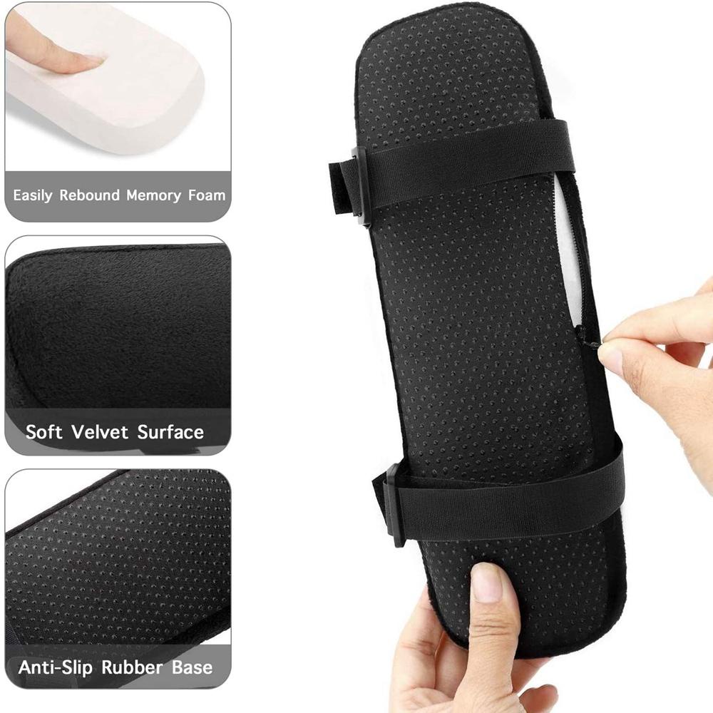 JARRED Set 2 Vỏ Bọc Tay Vịn Ghế Chơi Game Giảm Áp Lực Dành Cho Nhà Cửa / Văn Phòng