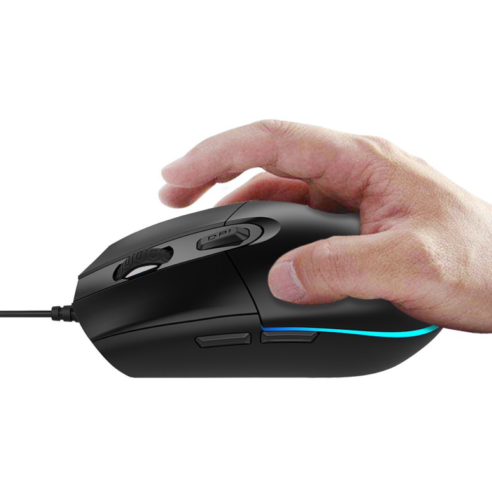 Chuột Chơi Game Có Dây Đèn Led Nhiều Màu Có Thể Điều Chỉnh Dpi Cho Pc Laptop