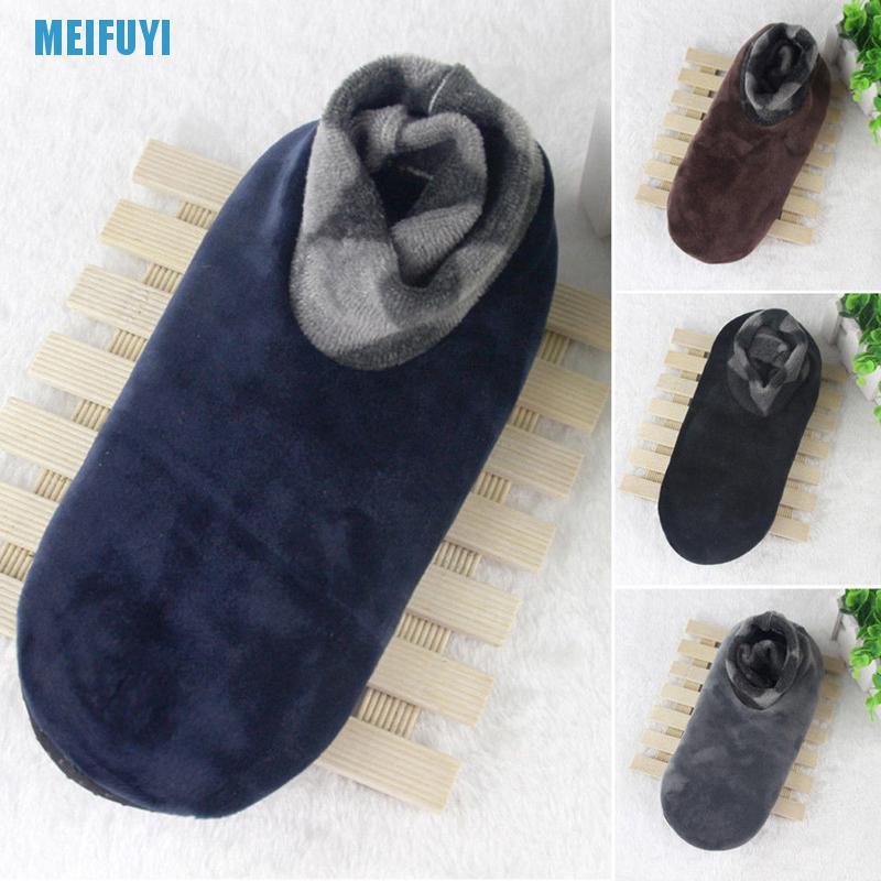 Vớ lông cừu 439v dày mềm mại giữ ấm chống trượt thời trang mùa đông cho nam