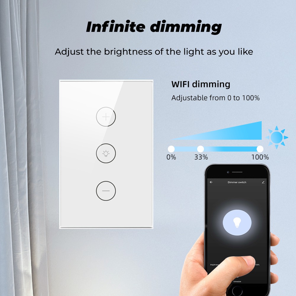 Điều khiển đèn thông minh SMATRUL kết nối WIFI cảm ứng chạm hỗ trợ ứng dụng cho Amazon Alexa và Google 220V 110