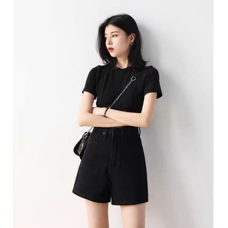 Quần Short KaKi Nữ, 2 màu trắng và đen, size S M L | BigBuy360 - bigbuy360.vn