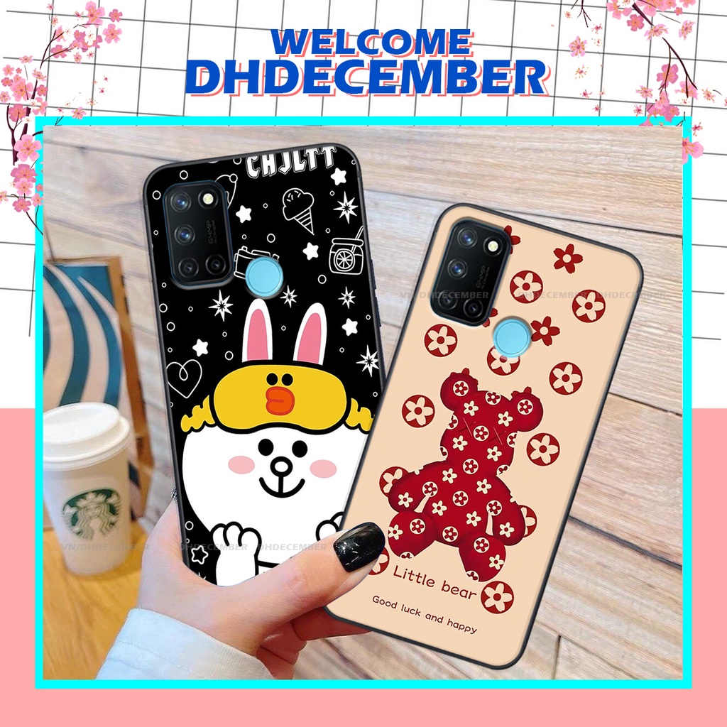 Ốp lưng Realme C17 / 7i in hình gấu K@ws, gấu nâu, dor@emon RẺ- ĐẸP- BỀN