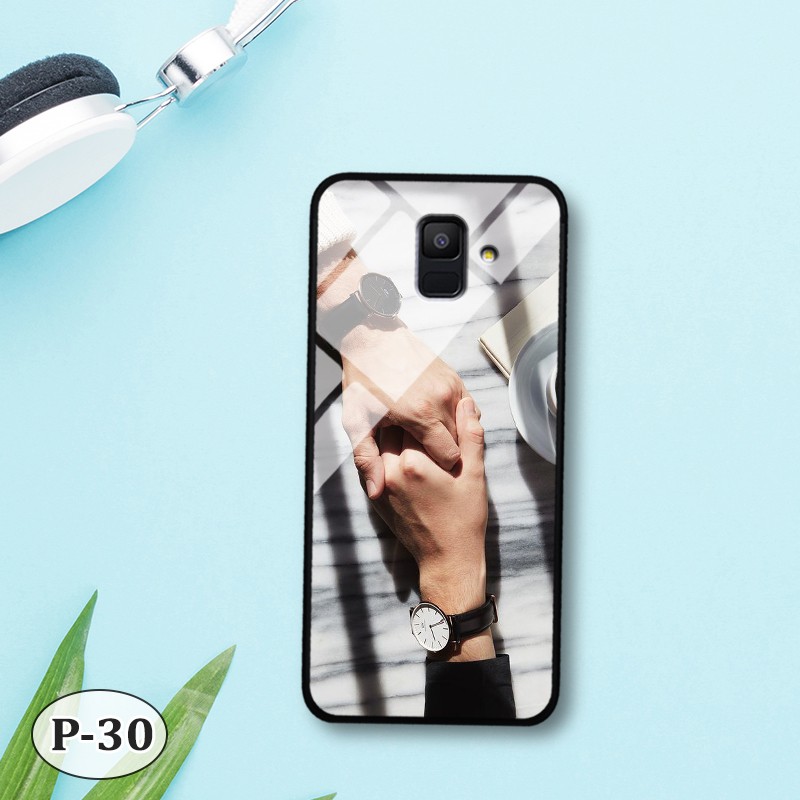 Ốp lưng kính Samsung A6 2018- hình 3D