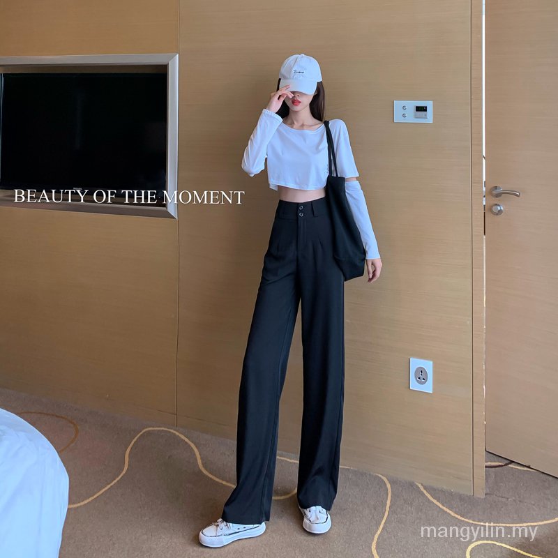 Quần Dài Ống Rộng Lưng Cao Tôn Dáng Hợp Thời Trang | BigBuy360 - bigbuy360.vn