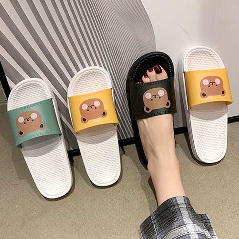 Dép Đi Trong Nhà Đế Dày Mềm Mại Họa Tiết Hoạt Hình Dễ Thương