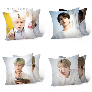 Gối hai mặt in hình bts trang trí ghế sofa/xe hơi