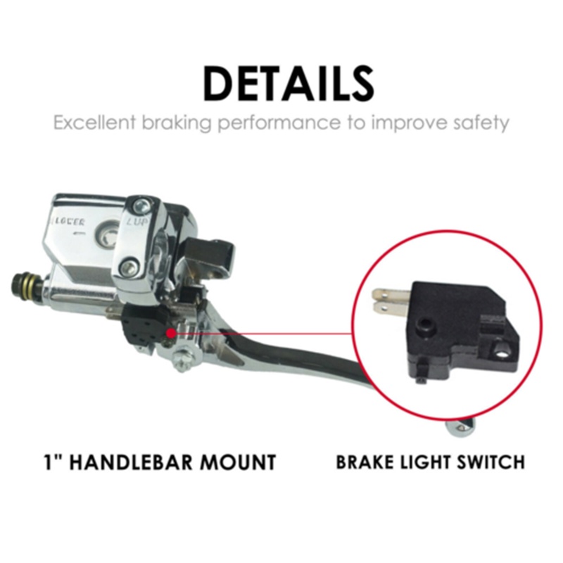 Tay Thắng Ly Hợp Thủy Lực Trái / Phải 25mm 1 "Cho Xe Mô Tô Honda Valkyrie GL1500 Shadow