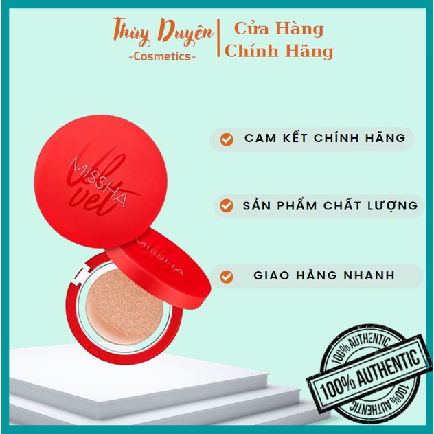 Phấn nước Missha Đỏ Che Khuyết Điểm Hoàn Hảo Chỉ số chống nắng SPF50+ PA+++