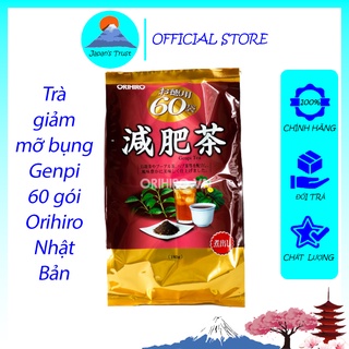 Trà Genpi Orihiro giảm mỡ bụng 60 gói Nhật Bản - Hàng chính hãng Orihiro
