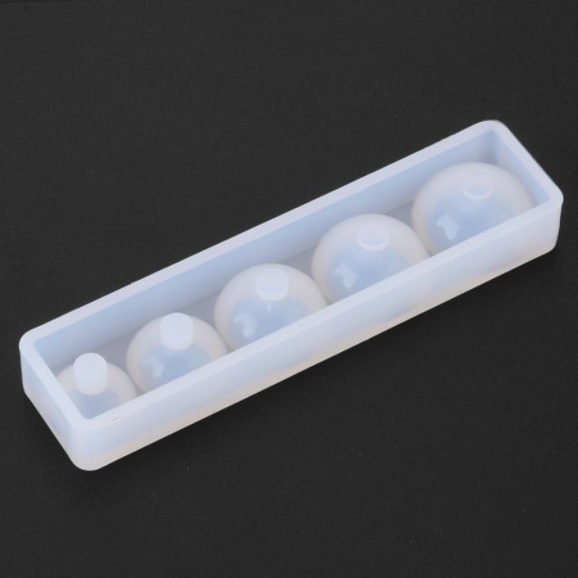 Khuôn silicone tạo hình bán cầu 10mm-16mm.