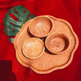 Chén bát ăn dặm gỗ dừa organic cho bé